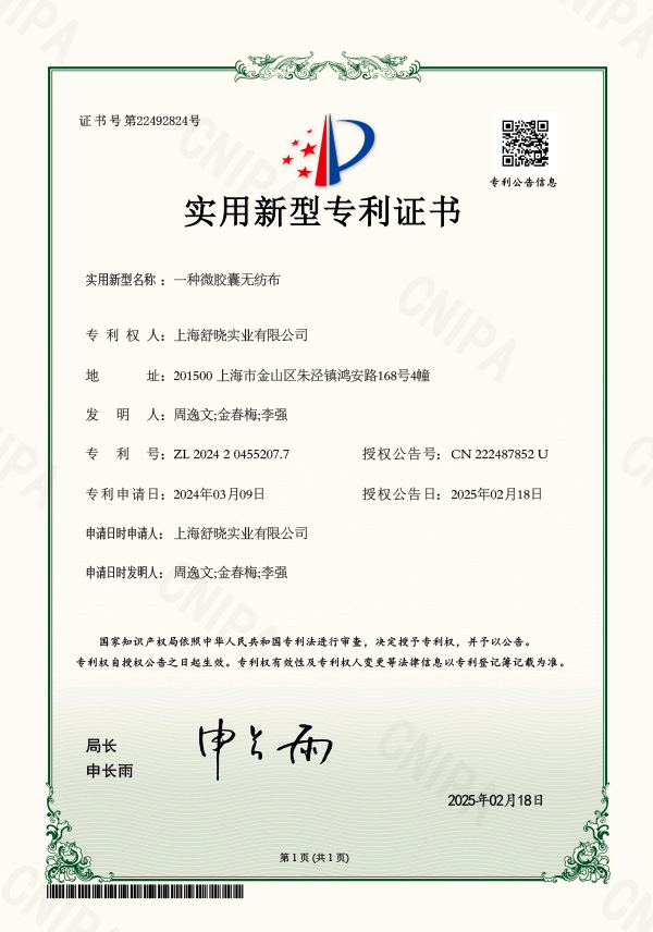 Patent Certificate